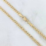 Cadena Cubana 6.25gr / 23 1/2 in / 3.2mm Oro Amarillo 18K *