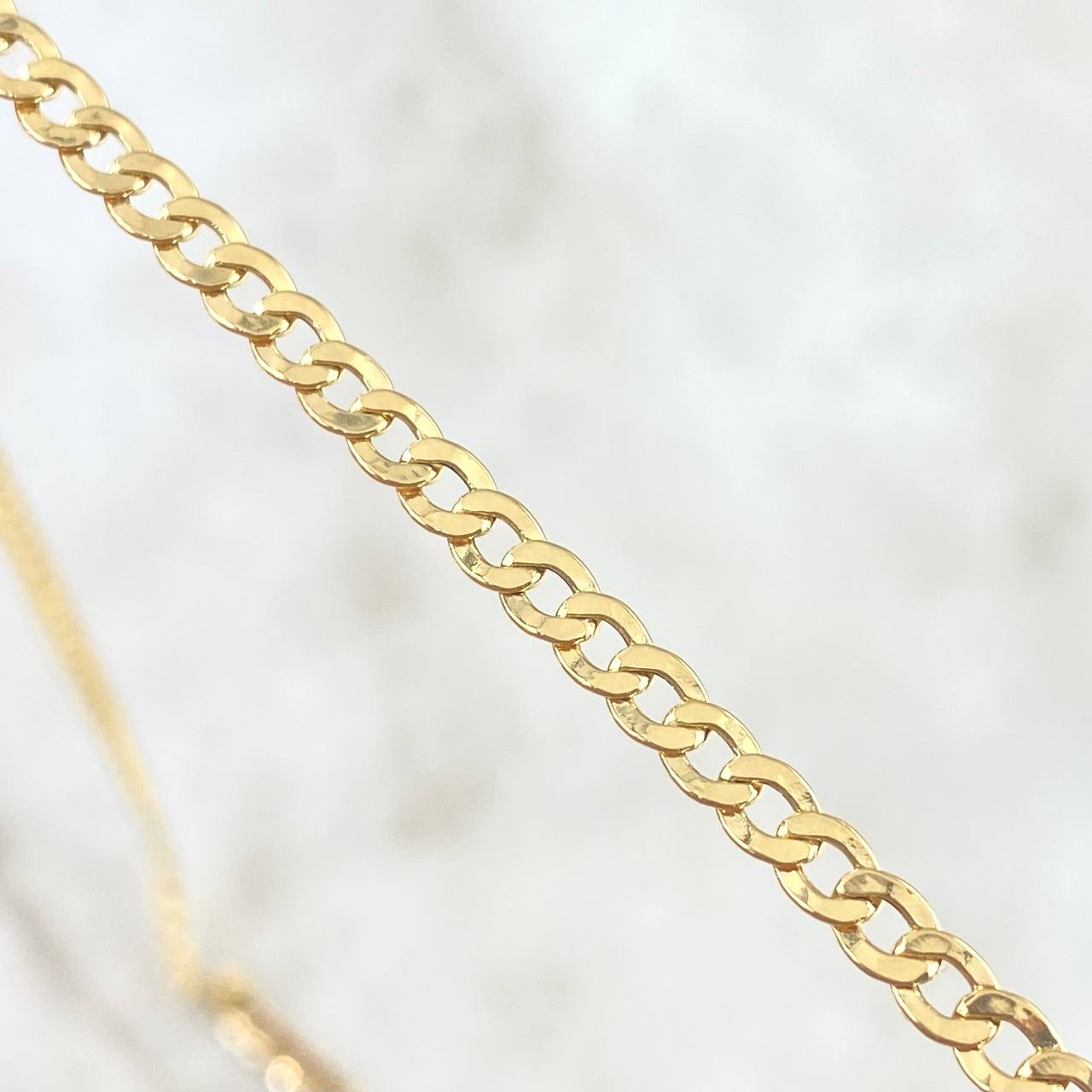 Cadena Cubana 6.25gr / 23 1/2 in / 3.2mm Oro Amarillo 18K *