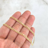 Cadena Cubana 6.25gr / 23 1/2 in / 3.2mm Oro Amarillo 18K *