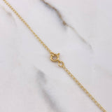 Espiga Chain Clover 3.75gr / 40cm / 2mm Green Purple Resin Yellow Gold $