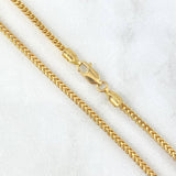 Cadena Franco 8.9gr / 23 1/2 in / 2.12mm Oro Amarillo +3 18K !