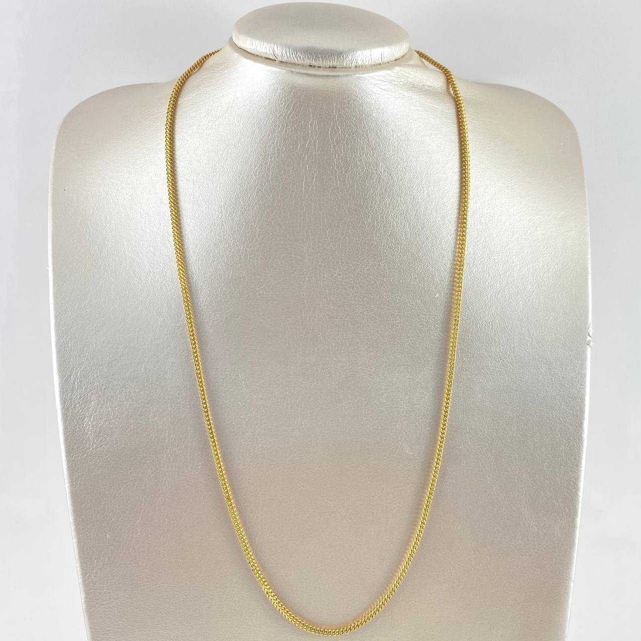 Cadena Franco 8.9gr / 23 1/2 in / 2.12mm Oro Amarillo +3 18K !