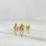 Stud Earrings Trio Beads 0.55gr / 18K Gold