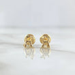 Stud Earrings Dog Balloon 0.85gr / 5mm Smooth Yellow Gold