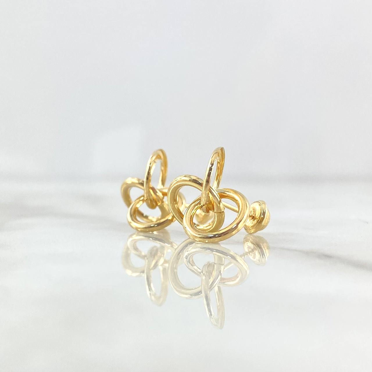 Stud Earrings Helice 1.7gr / 1.4mm Smooth Yellow Gold