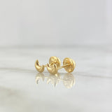 Topos Luna 0.45gr / 5mm Lisa Oro Amarillo 18K ©