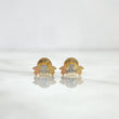 Stud Earrings Trio Osos TS 0.75gr / 8mm Smooth Three Golds