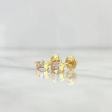 Stud Earrings Trio Osos TS 0.75gr / 8mm Smooth Three Golds