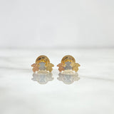 Stud Earrings Trio Osos TS 0.75gr / 8mm Smooth Three Golds