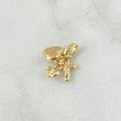Pendant Three Charms 0.55gr / 1.5cm / "Cross- Heart-Anchored" 18K Yellow Gold ©