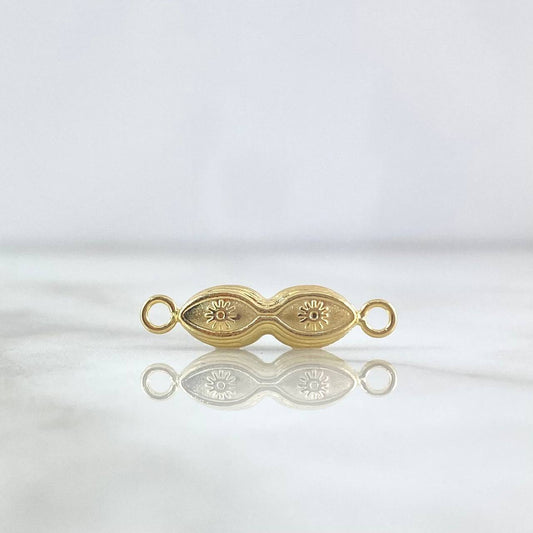 Herraje Ojos De Santa Lucia 0.6gr / 2.2cm / Oro Amarillo 18K