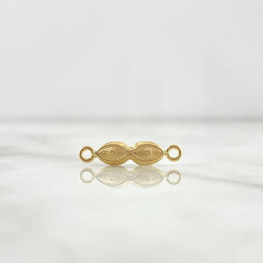 Herraje Ojos De Santa Lucia 0.4gr / 2cm / Troquelado Mate Oro Amarillo