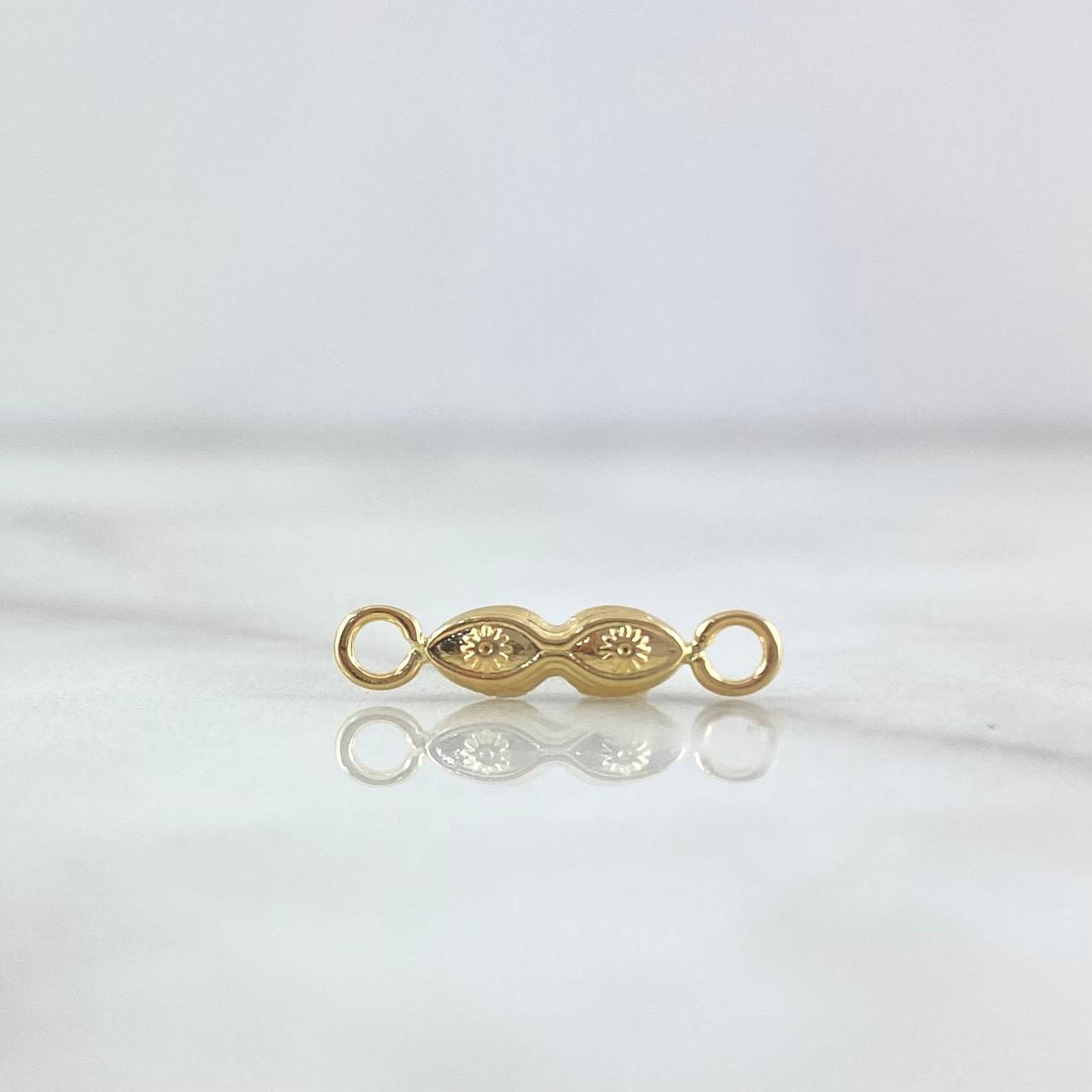 Charm Santa Lucia Eyes 0.25gr / 1.6cm / Stamped Yellow Gold