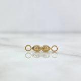 Charm Santa Lucia Eyes 0.25gr / 1.6cm / Stamped Yellow Gold
