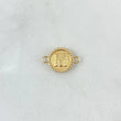 Charm Letter M 0.45gr / 1.5cm / Yellow Gold Edged Circle 18K *