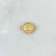 Charm Letter M 0.5gr / 1.5cm / Yellow Gold Edged Circle 18K *