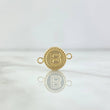 Charm Letter B Matte 0.65gr / 1cm-1.7cm / Yellow Gold 18K Bordered Circle ©