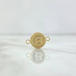 Charm Letter B Matte 0.65gr / 1.7cm-Outlined Circle 18K Yellow Gold