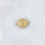 Charm Letter B Matte 0.65gr / 1cm-1.7cm / Yellow Gold 18K Bordered Circle ©