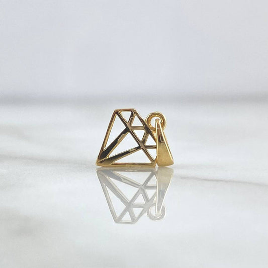 Pendant Diamond Silhouette 0.6gr / 1.5cm / Smooth Yellow Gold