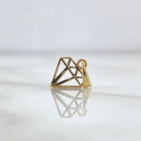 Pendant Diamond Silhouette 0.6gr / 1.5cm / Smooth Yellow Gold ©