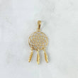 Pendant Dreamcatcher 1.55gr / 3.5cm / Smooth Yellow Gold
