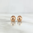 Stud Earrings Bead 0.5gr / 5mm Polished Rose Gold