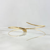 Bracelet Snake Hoop 5.65gr / 21cm / Green Zircons Yellow Gold