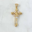 Pendant Cruz Cristo Molino 4.95gr / 4.5cm / White Zirconia Yellow Gold
