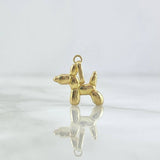 Pendant Perro Globo 0.5gr / 1.5cm / Yellow Gold Die-cut