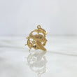 Dije Tortuga Ancla Timon 1.5gr / 1.8cm / Texturizado Oro Amarillo ©