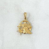 Dije Tortuga Ancla Timon 1.5gr / 1.8cm / Texturizado Oro Amarillo ©