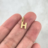 Pendant H Polished 0.65gr / 1.4cm / Yellow Gold