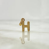 Pendant H Polished 0.65gr / 1.4cm / Yellow Gold