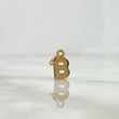 Dije Letra B Lisa 0.6gr / 1.4cm / Oro Amarillo