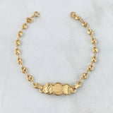 Pulso Bebé Gc Angel Nube Bordeada 1.9gr / 5 1/2 in / 3.6mm Oro Amarillo 18K ©