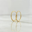 Hoop Earrings Hoop 0.6gr / 0.6in / 18K Gold!