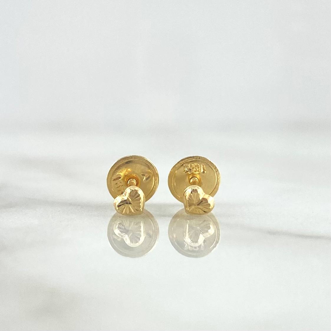 Topos Corazón 0.45gr / 4mm Oro Amarillo 18K