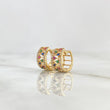 Candongas Copos Escalonados 3.4gr / Circones Multicolor Oro Amarillo