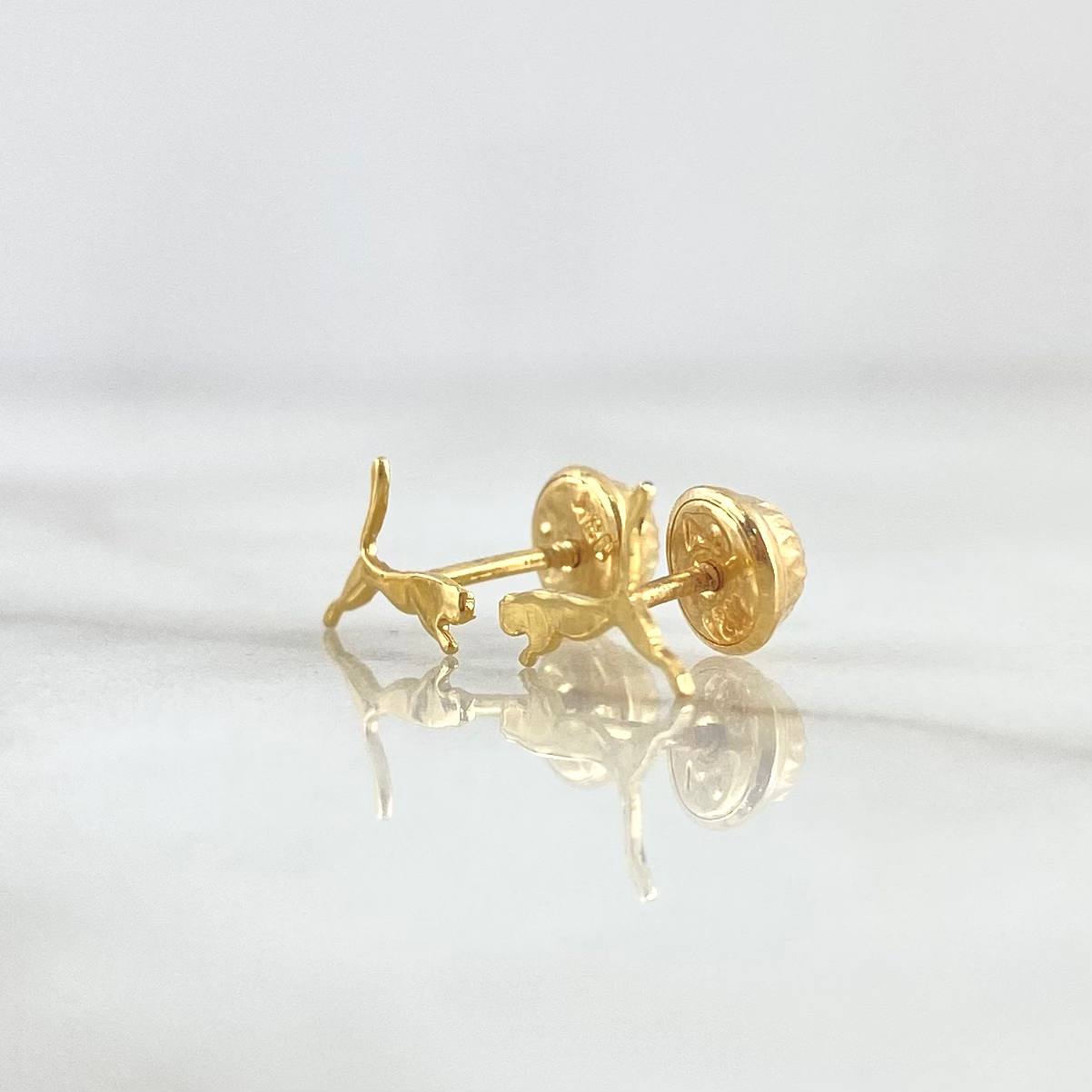 Stud Earrings Pantera 0.5gr Yellow Gold