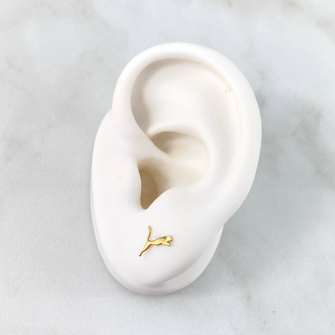 Stud Earrings Pantera 0.5gr Yellow Gold