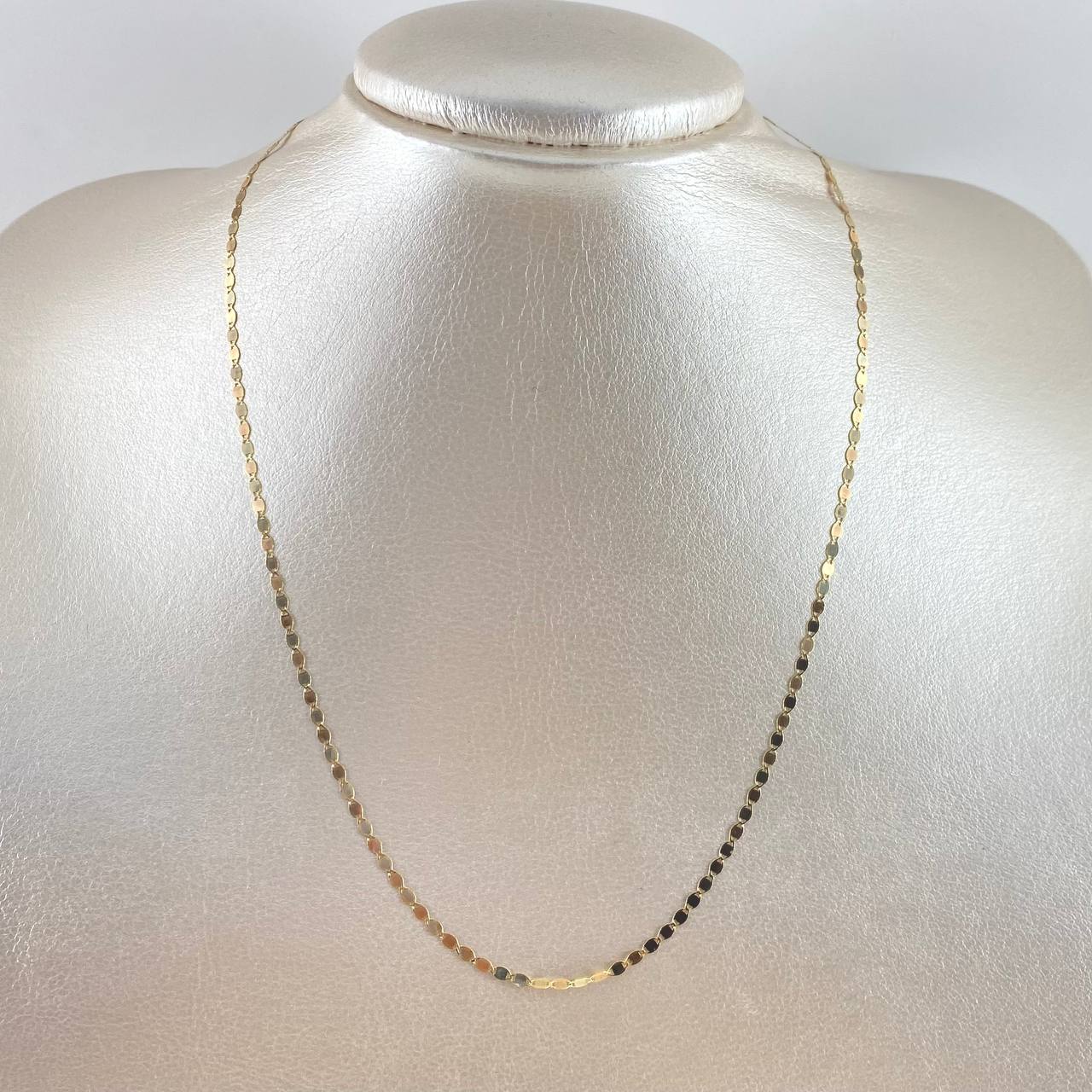 Flat Anchor Chain Mirror 1.65gr / 45cm / 2mm Polished Three Golds +3