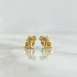 Stud Earrings Elephant 0.65gr / 7mm Smooth 18K Yellow Gold