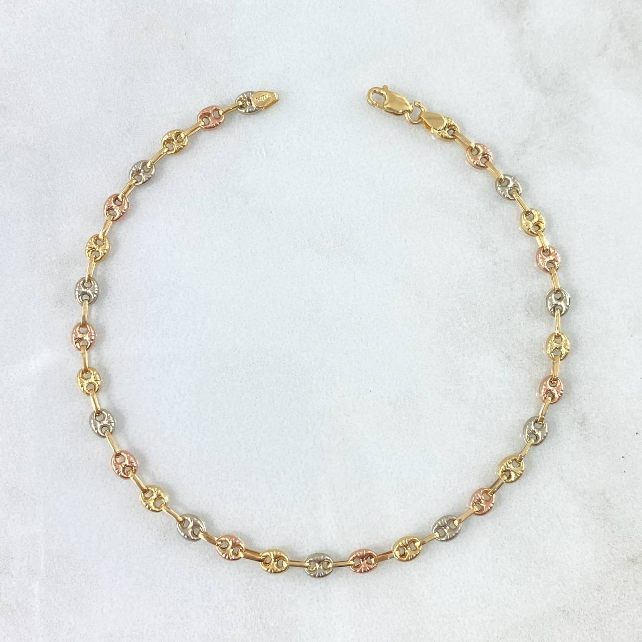 GC Bracelet 2.8gr / 7 3/4 in / Three Golds 18K *
