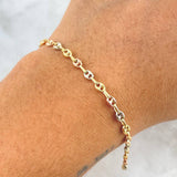GC Bracelet 2.8gr / 7 3/4 in / Three Golds 18K *