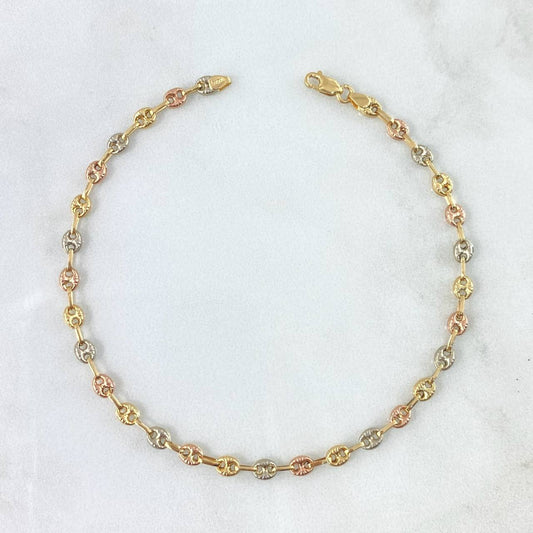 GC Bracelet 2.8gr / 7 3/4 in / Three Golds 18K *