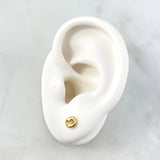 Stud Earrings GC Plain 0.65gr / 18K Gold *