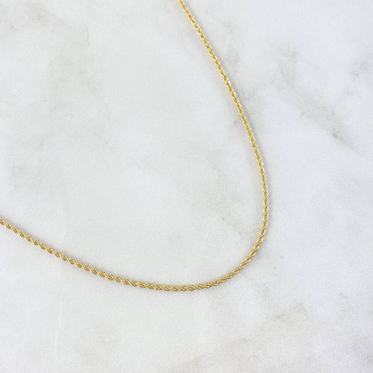 Cadena Lazo 1.7gr / 19 3/4 in / Oro Amarillo +3 18K !