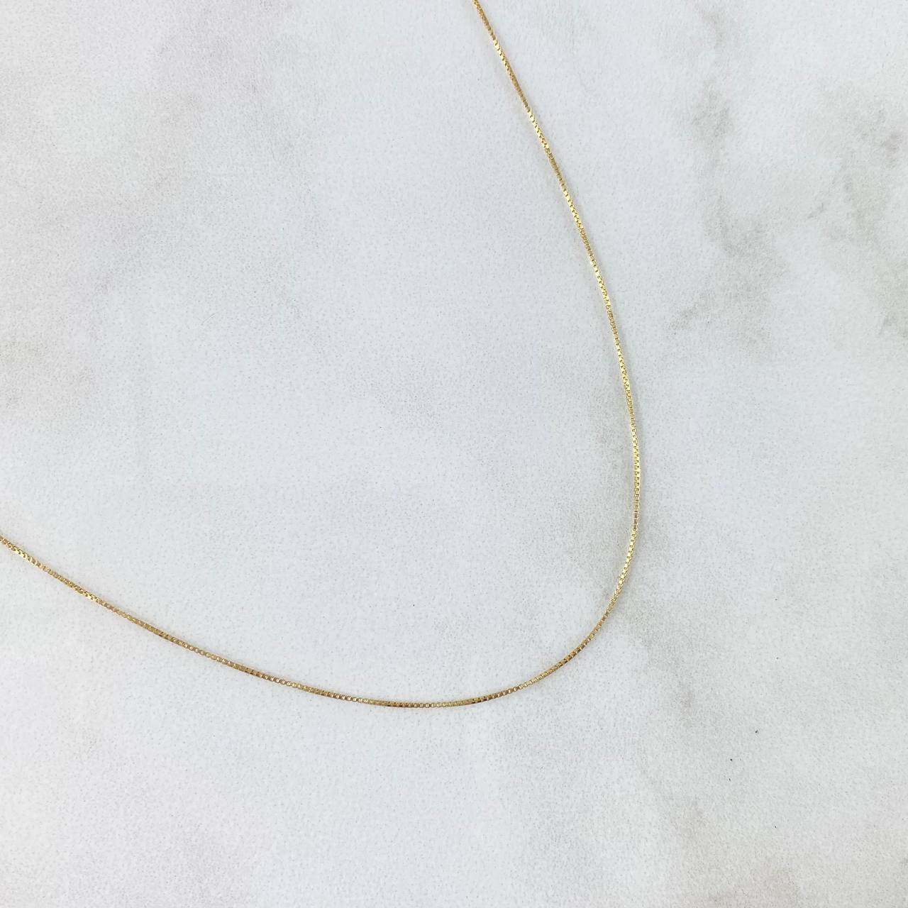 Cadena Veneciana 0.75g / 40cm / 0.8mm Oro Amarillo +3 18K
