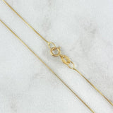 Cadena Veneciana 0.75g / 40cm / 0.8mm Oro Amarillo +3 18K